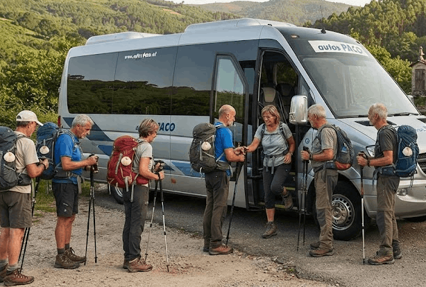 traslados del Camino de Santiago para grupos